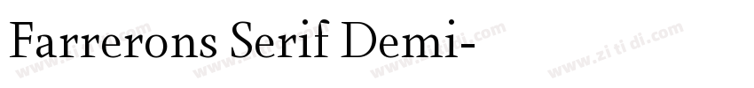 Farrerons Serif Demi字体转换